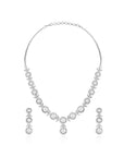 Pearl Zirconia Necklace Set