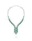 Emerald Zirconia Y Necklace Set