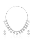 Zircon Pearls Necklace Set