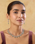 Emerald Zirconia Necklace Set