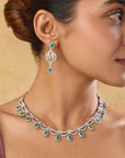 Emerald Zirconia Necklace Set