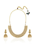 Temple Coin Jhumki Necklace Set