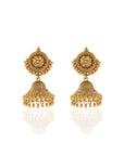 Temple Jhumki Necklace Set