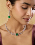 Emerald Zircon Necklace Set