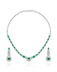 Emerald Zirconia Necklace Set