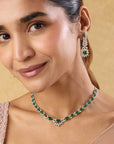 Emerald Zirconia Necklace Set