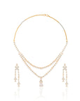 Zircon Layered Necklace Set