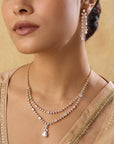 Zircon Layered Necklace Set