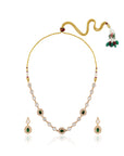 Gold Kundan Short Necklace Set