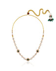 Gold Kundan Short Necklace Set