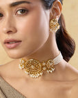 Punjabi Jadau Choker Necklace Set