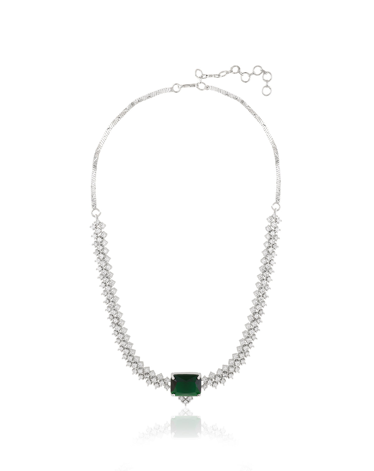 Zircon Emerald Necklace Set