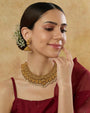 Baasra Pearl Temple Necklace Set