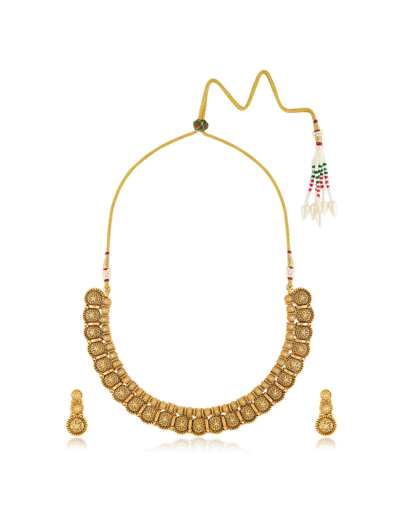 Laxmi Temple Necklace Set
