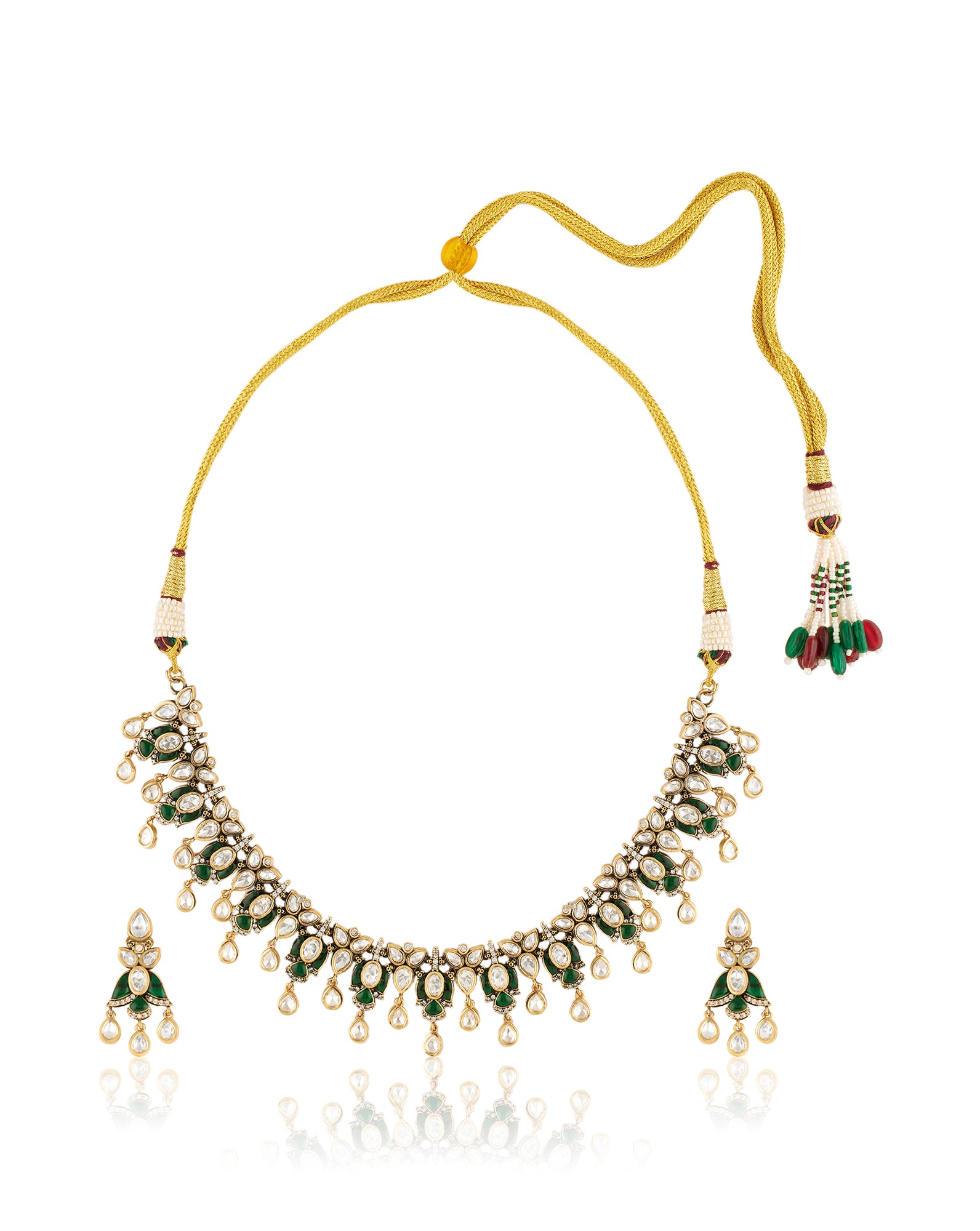 Hunar Kundan Polki Necklace Set