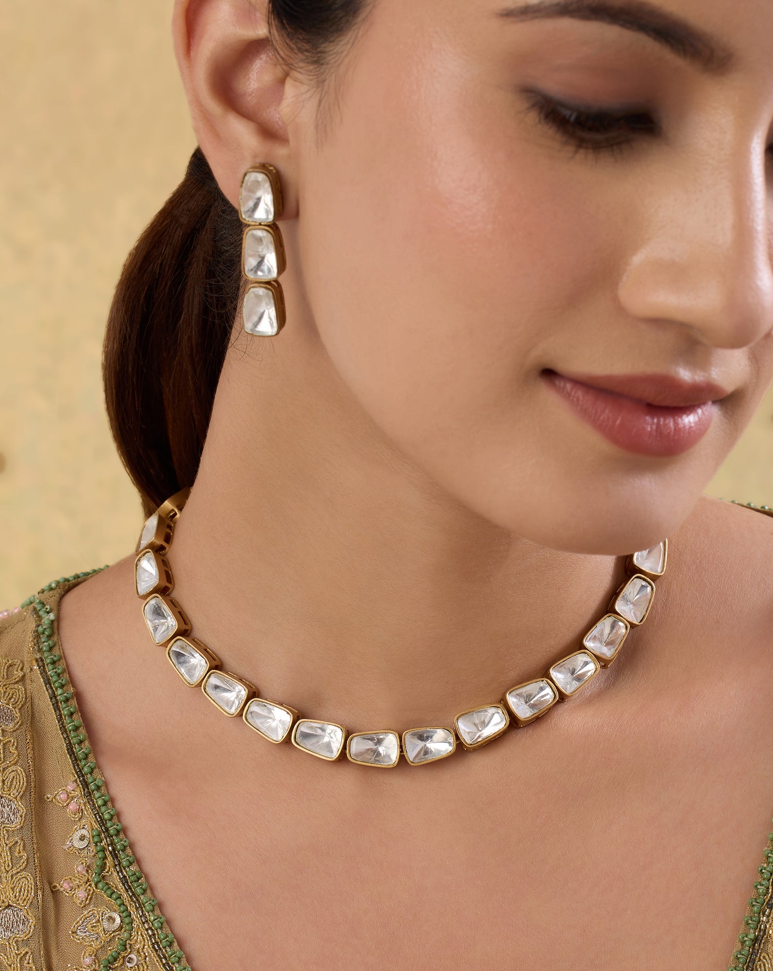 Zivara Kundan Necklace Set