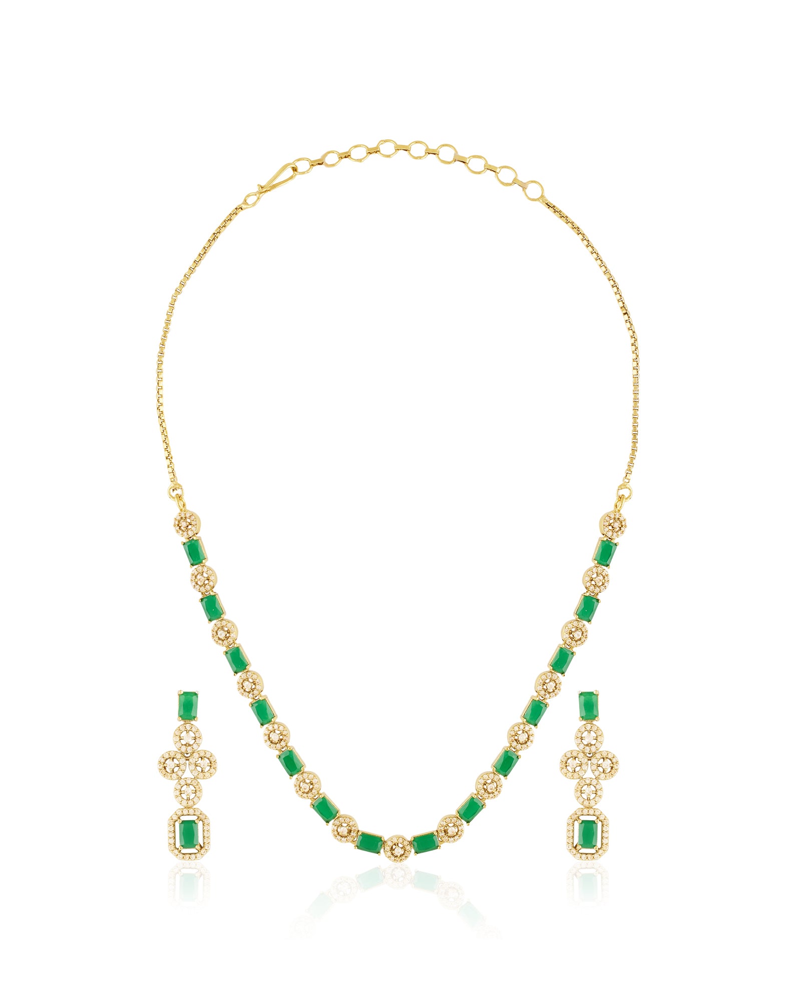 Aarvee Zircon Necklace Set
