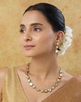 Moon Star Kundan Gold Necklace Set
