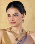 Sharvani Temple Necklace Set