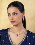 Orkideh Zircon Necklace Set