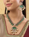 Vair Kundan Necklace Set