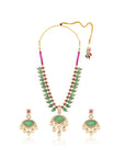 Vair Kundan Necklace Set