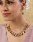 Tivanya Kundan Polki Necklace Set