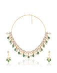 Tivanya Kundan Polki Necklace Set