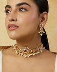 Trevika Jadau Necklace Set