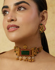 Sliva Temple Necklace Set