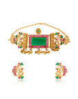 Sliva Temple Necklace Set