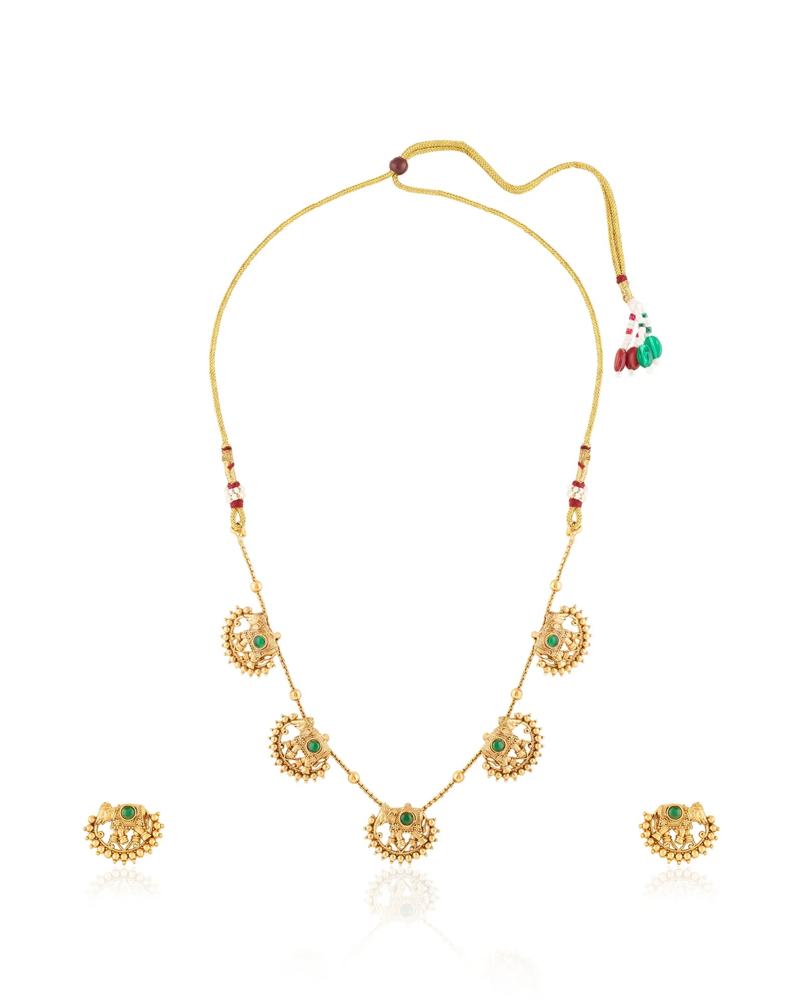 Dheeyam Temple Necklace Set