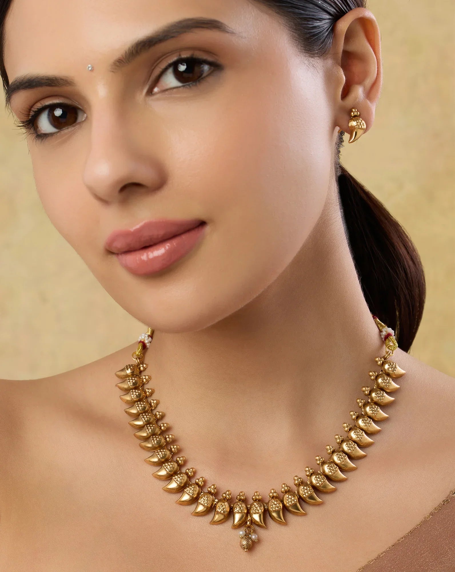Amoham Temple Necklace Set