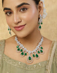 Mahvin Zircon Necklace Set