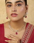 Zimal Zircon Necklace Set