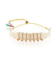Pearl White Kundan Polki Gold Necklace Set