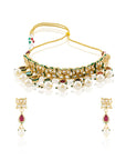 Navratnika Kundan Polki Necklace Set
