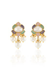 Kundan Gold Charm Chain Necklace Set