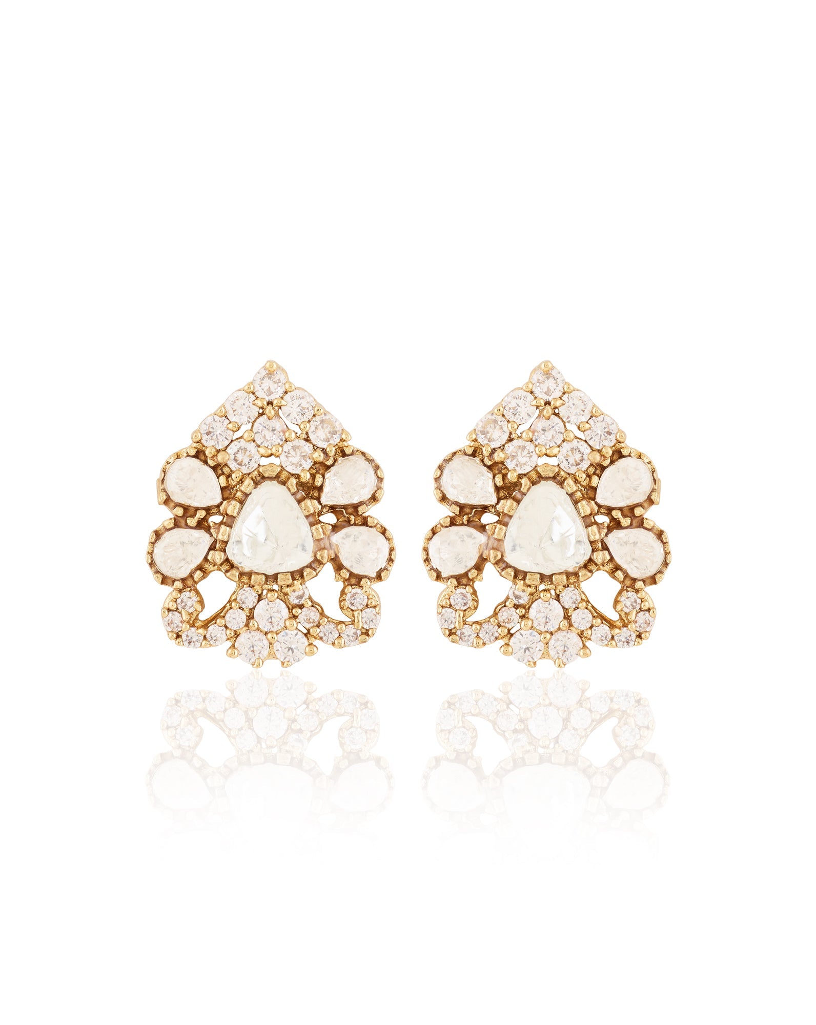 Kundan Gold Short Necklace Set
