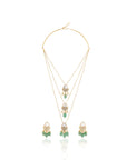 Kundan Gold Layered Necklace Set