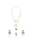 Festive Kundan Gold Layered Necklace Set