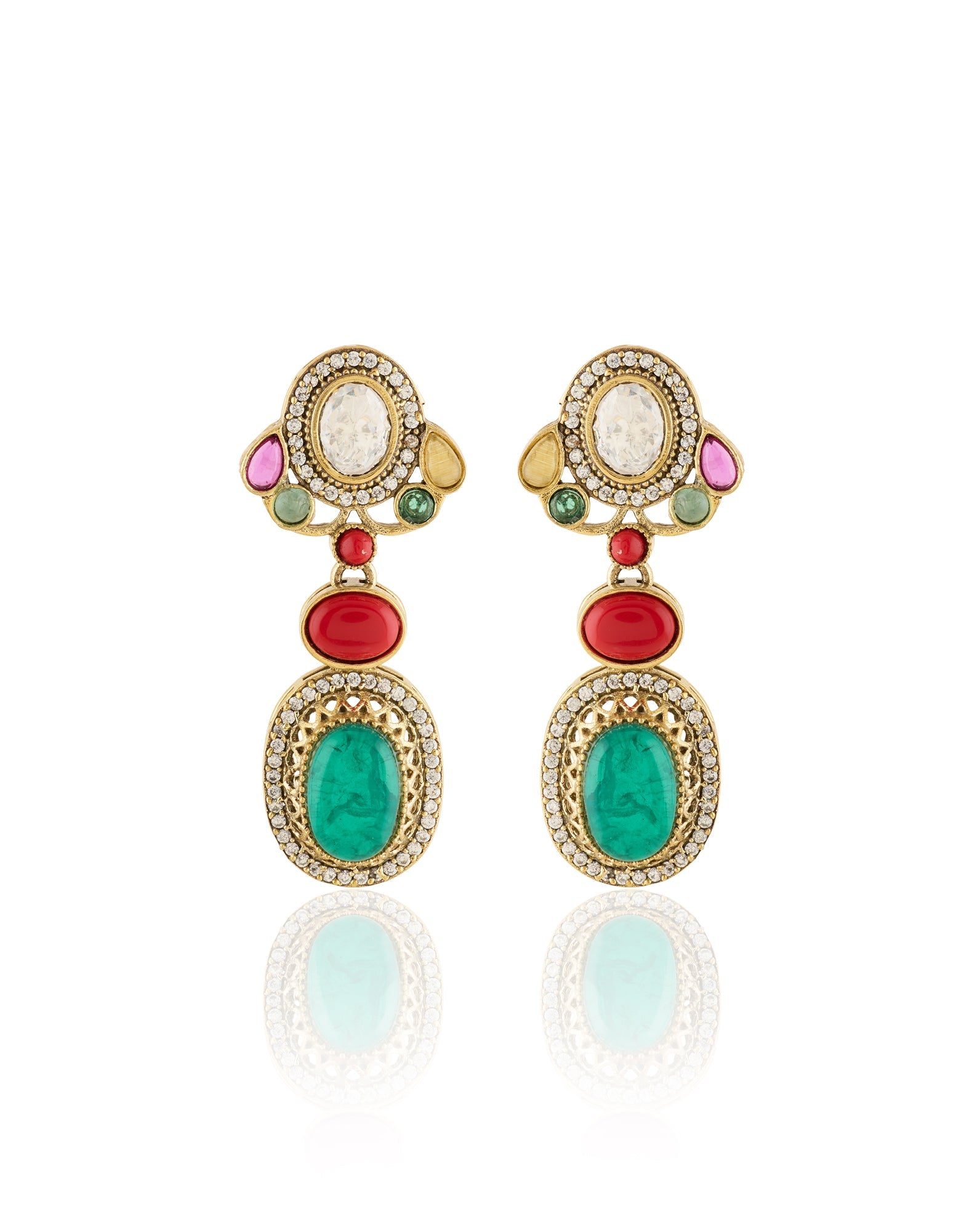 Kundan Multicolour Choker Necklace Set