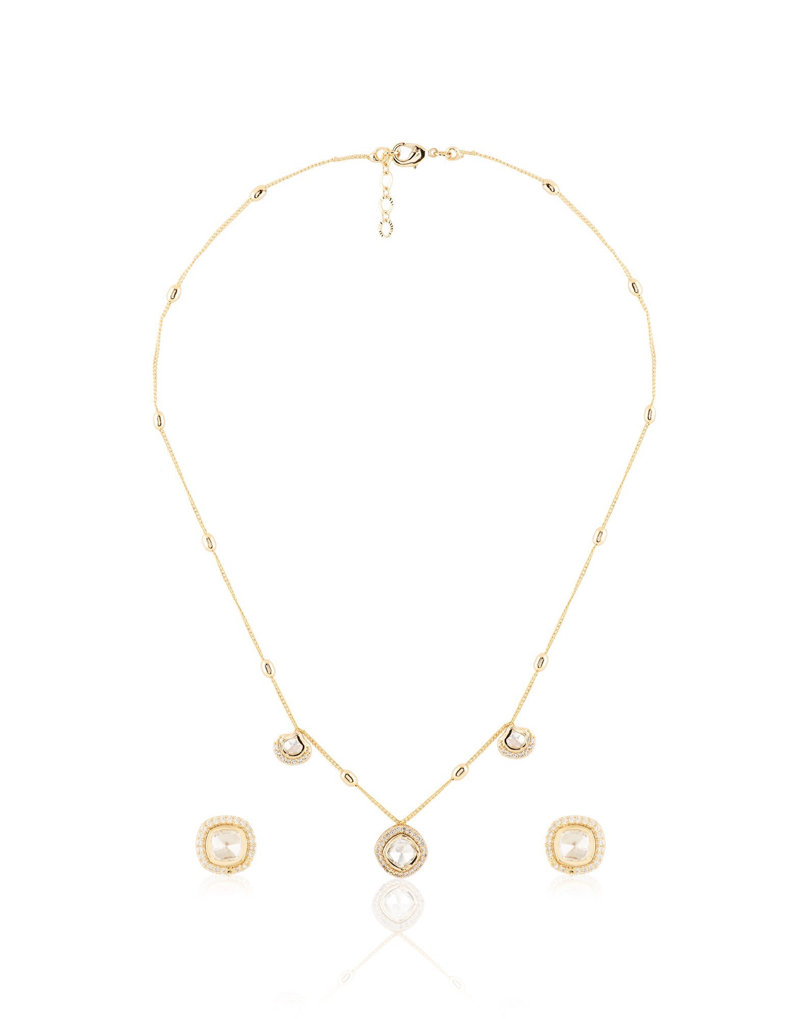 Kundan Everyday Gold Necklace Set