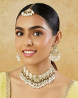 Festive Kundan Gold Choker Necklace Set