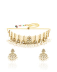 Festive Kundan Gold Choker Necklace Set