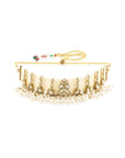Festive Kundan Gold Choker Necklace Set