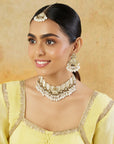 Festive Kundan Gold Choker Necklace Set