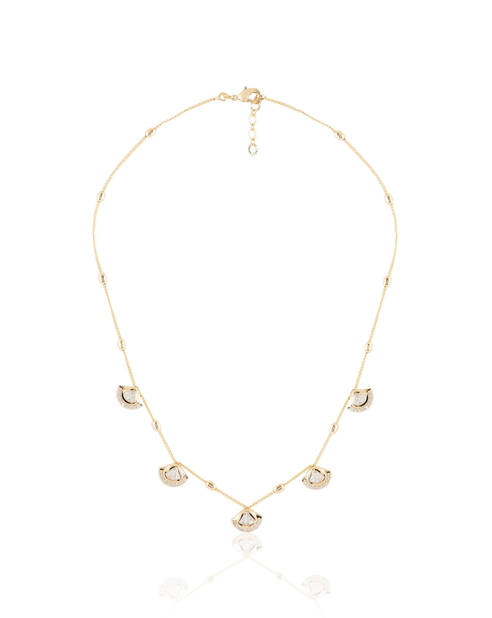 Kundan Charm Short Necklace Set