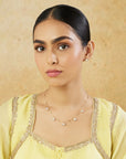 Kundan Charm Short Necklace Set
