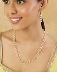 Temple Pearl Gold Necklace Set
